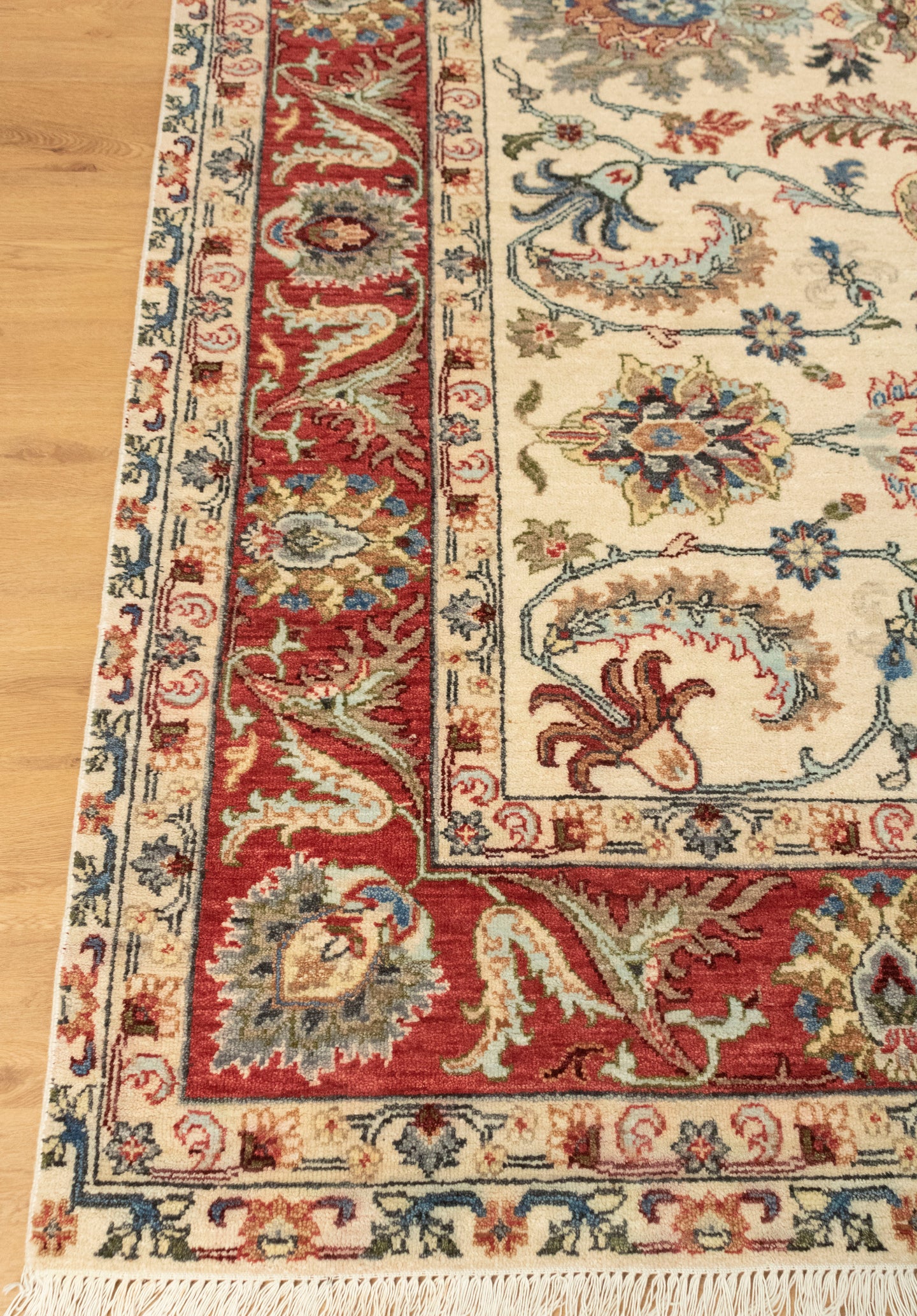 8x10 Modern Serapi Beige Rust Classic Persian Style Soft Wool Rug | Shritija Rugs | Order Rug Online